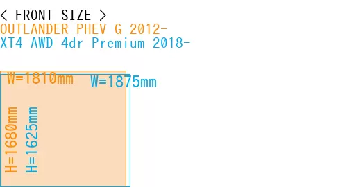 #OUTLANDER PHEV G 2012- + XT4 AWD 4dr Premium 2018-